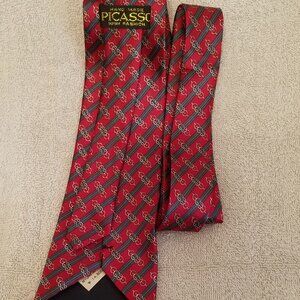 Myung Ju Silk Tie – Picasso High Fashion Design – Handmade Luxury